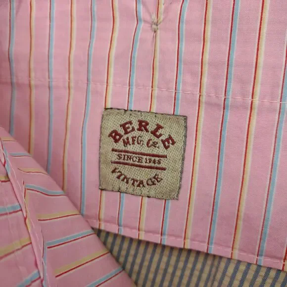 Berle Mfg Co Women's 16 Sailfish Embroidered Seersucker Shorts Vintage Stonewash - Picture 4 of 6